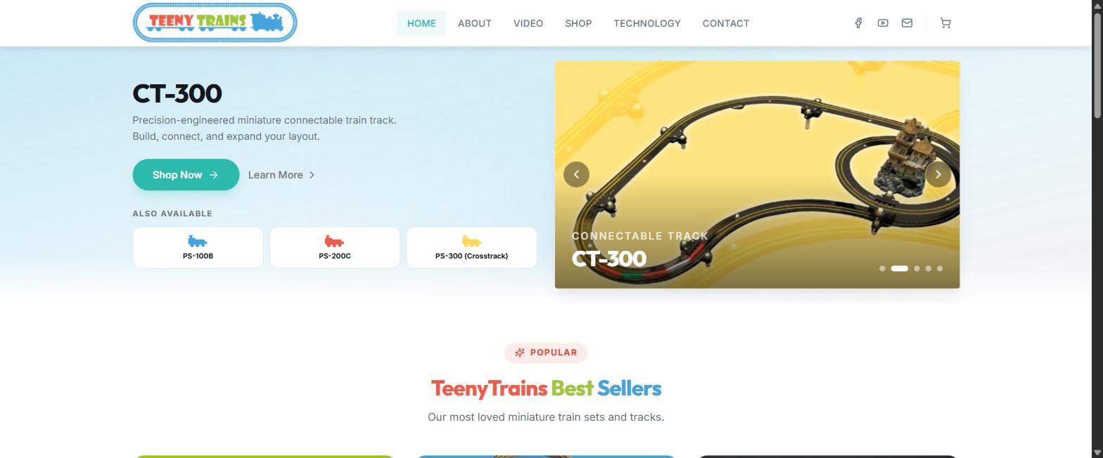teenytrains.com website